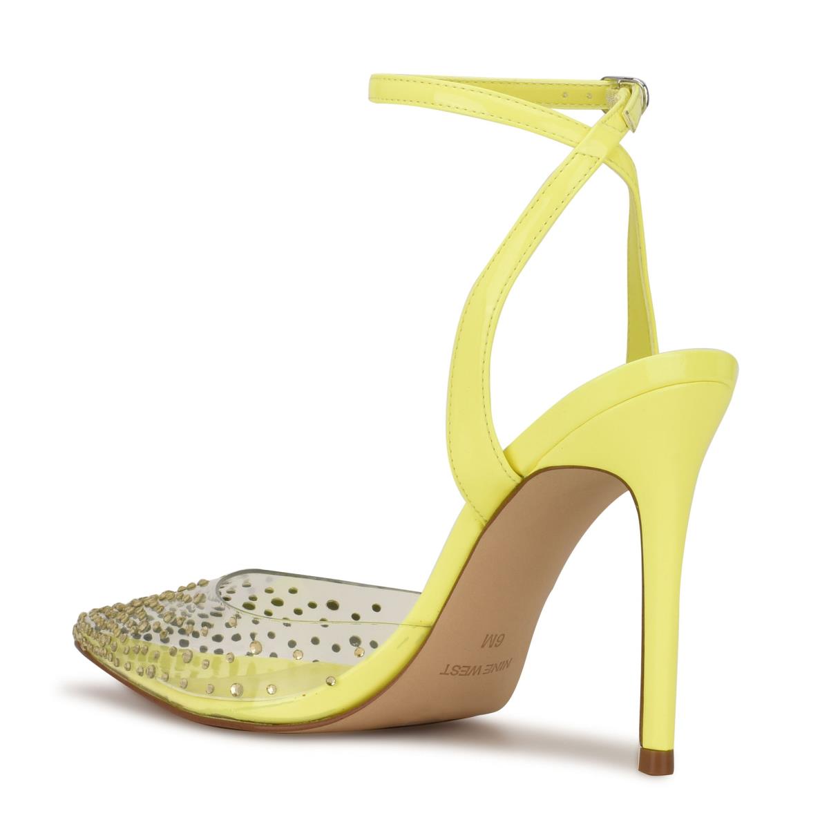 Zapatos De Salon Nine West Foreva Ankle Strap Dress Mujer Amarillo | 2054SXEVN