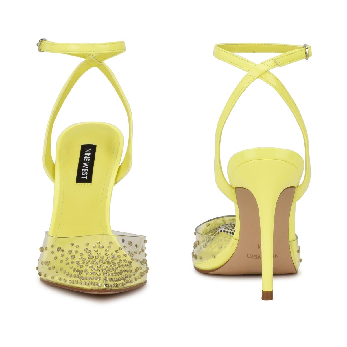 Zapatos De Salon Nine West Foreva Ankle Strap Dress Mujer Amarillo | 2054SXEVN