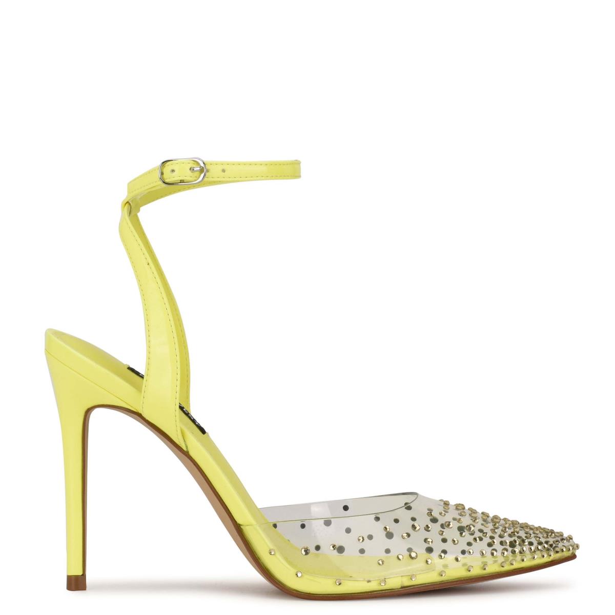 Zapatos De Salon Nine West Foreva Ankle Strap Dress Mujer Amarillo | 2054SXEVN