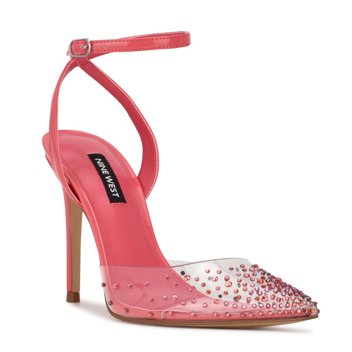 Zapatos De Salon Nine West Foreva Ankle Strap Dress Mujer Rosas Coral | 8231PYQNL