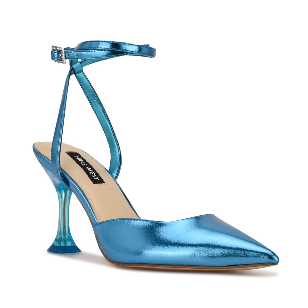 Zapatos De Salon Nine West Harlowe Ankle Strap Mujer Azules | 3697LNQJO