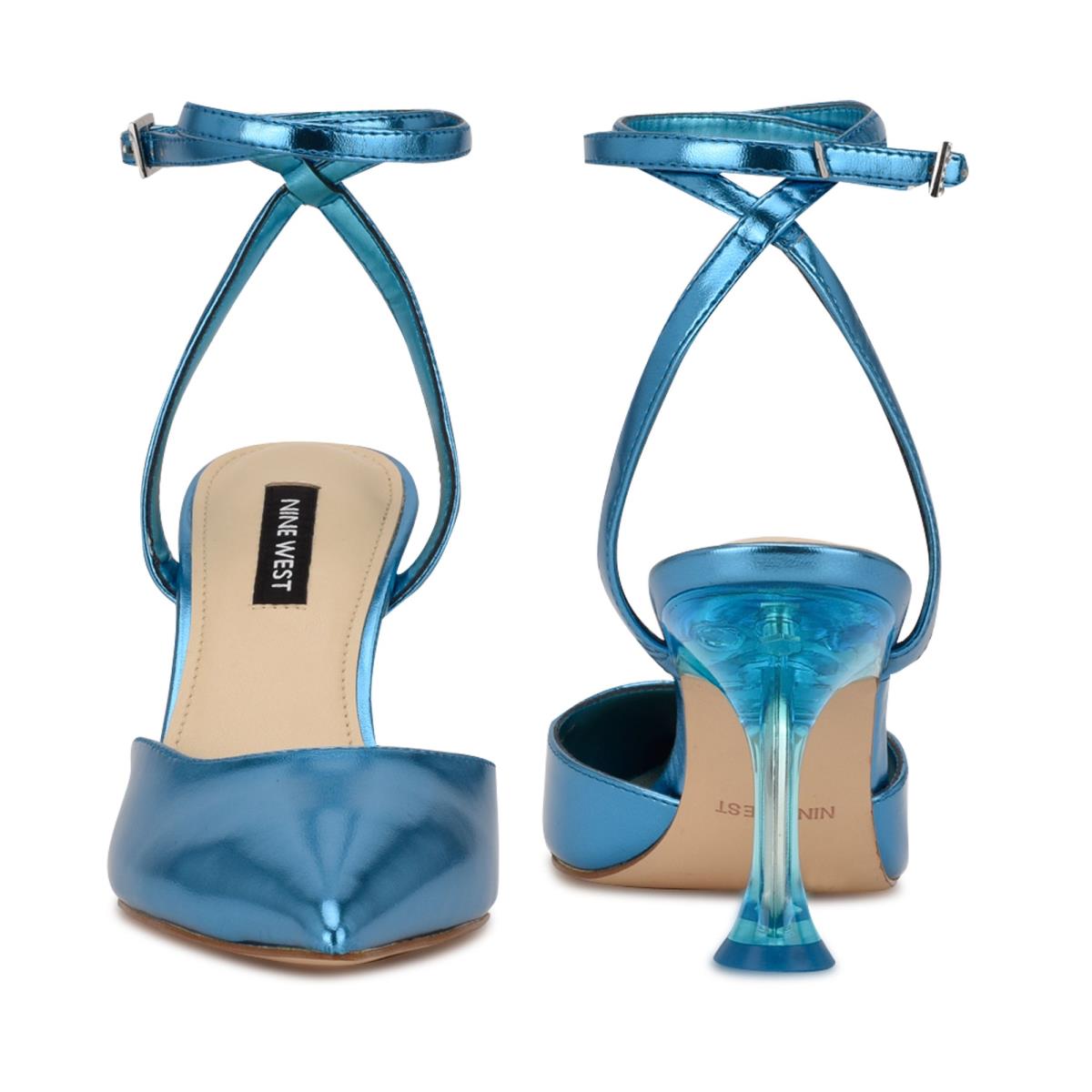 Zapatos De Salon Nine West Harlowe Ankle Strap Mujer Azules | 3697LNQJO