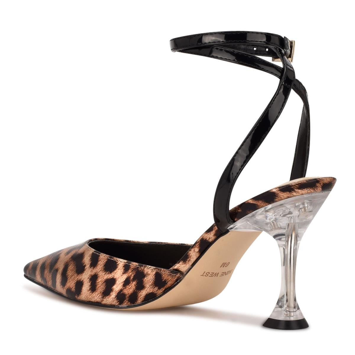 Zapatos De Salon Nine West Harlowe Ankle Strap Mujer Leopardo | 6402OSZVJ