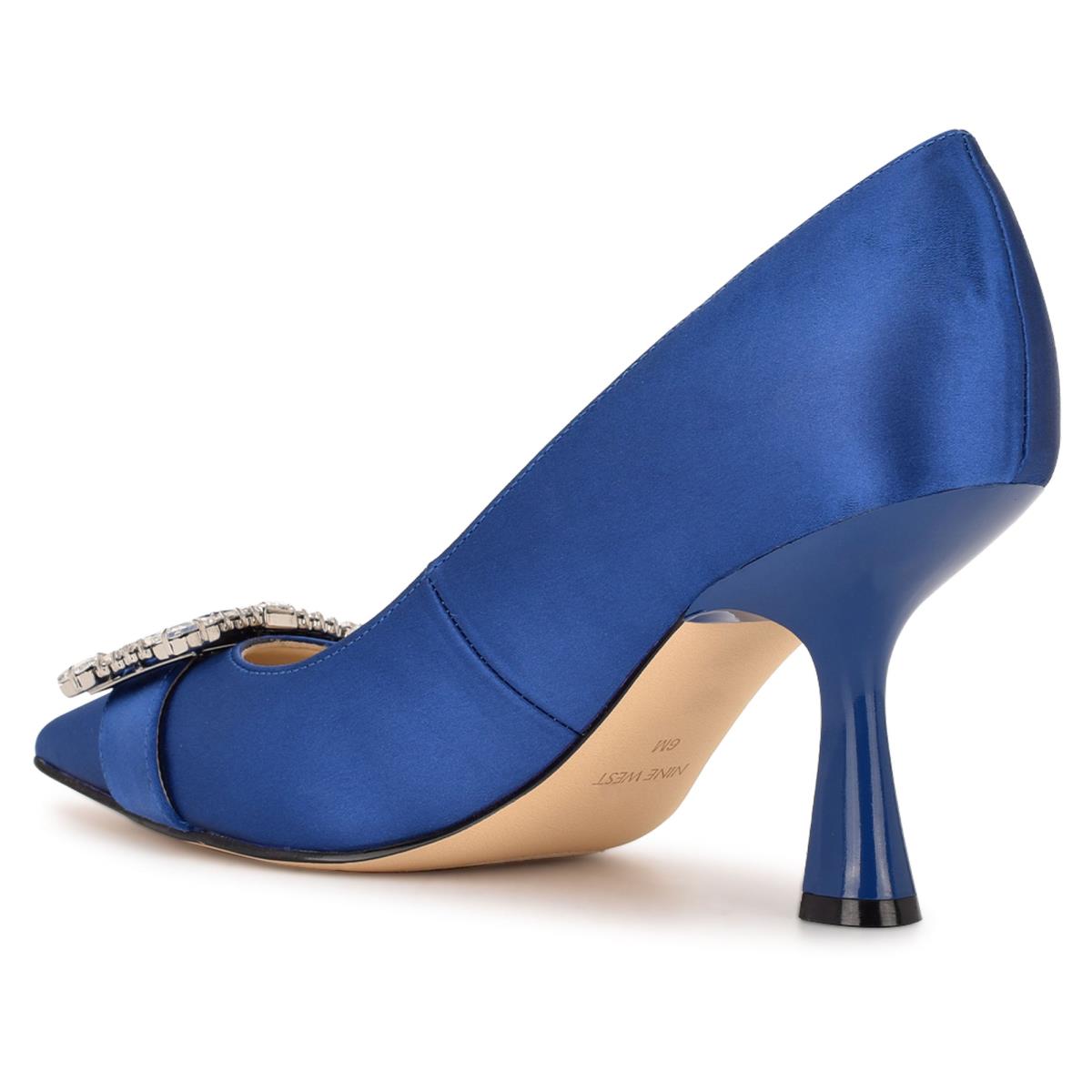 Zapatos De Salon Nine West Helyn Pointy Toe Mujer Azules | 6982VYEOL