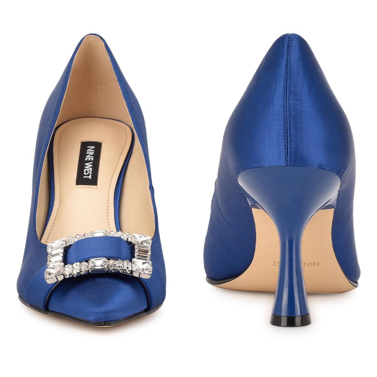 Zapatos De Salon Nine West Helyn Pointy Toe Mujer Azules | 6982VYEOL