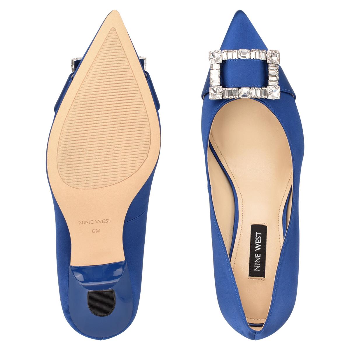 Zapatos De Salon Nine West Helyn Pointy Toe Mujer Azules | 6982VYEOL