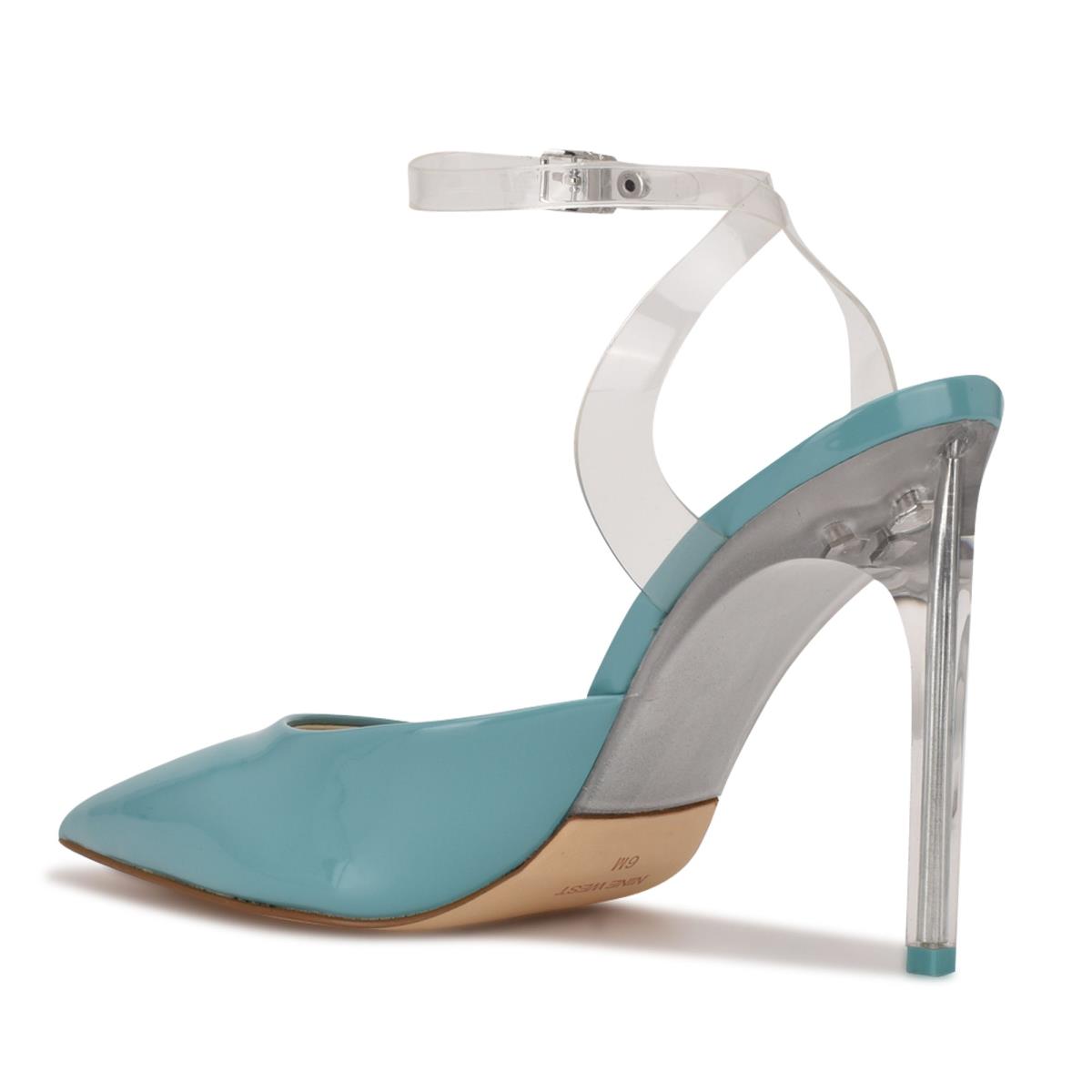 Zapatos De Salon Nine West Sparkea Ankle Strap Mujer Azules | 7906AICNK