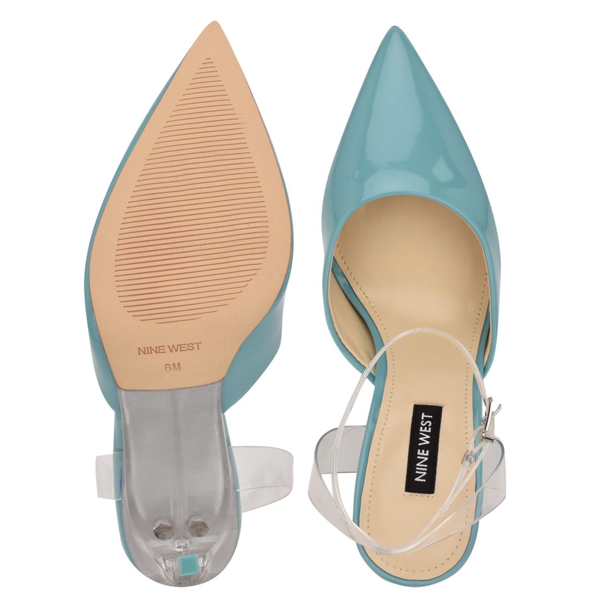 Zapatos De Salon Nine West Sparkea Ankle Strap Mujer Azules | 7906AICNK