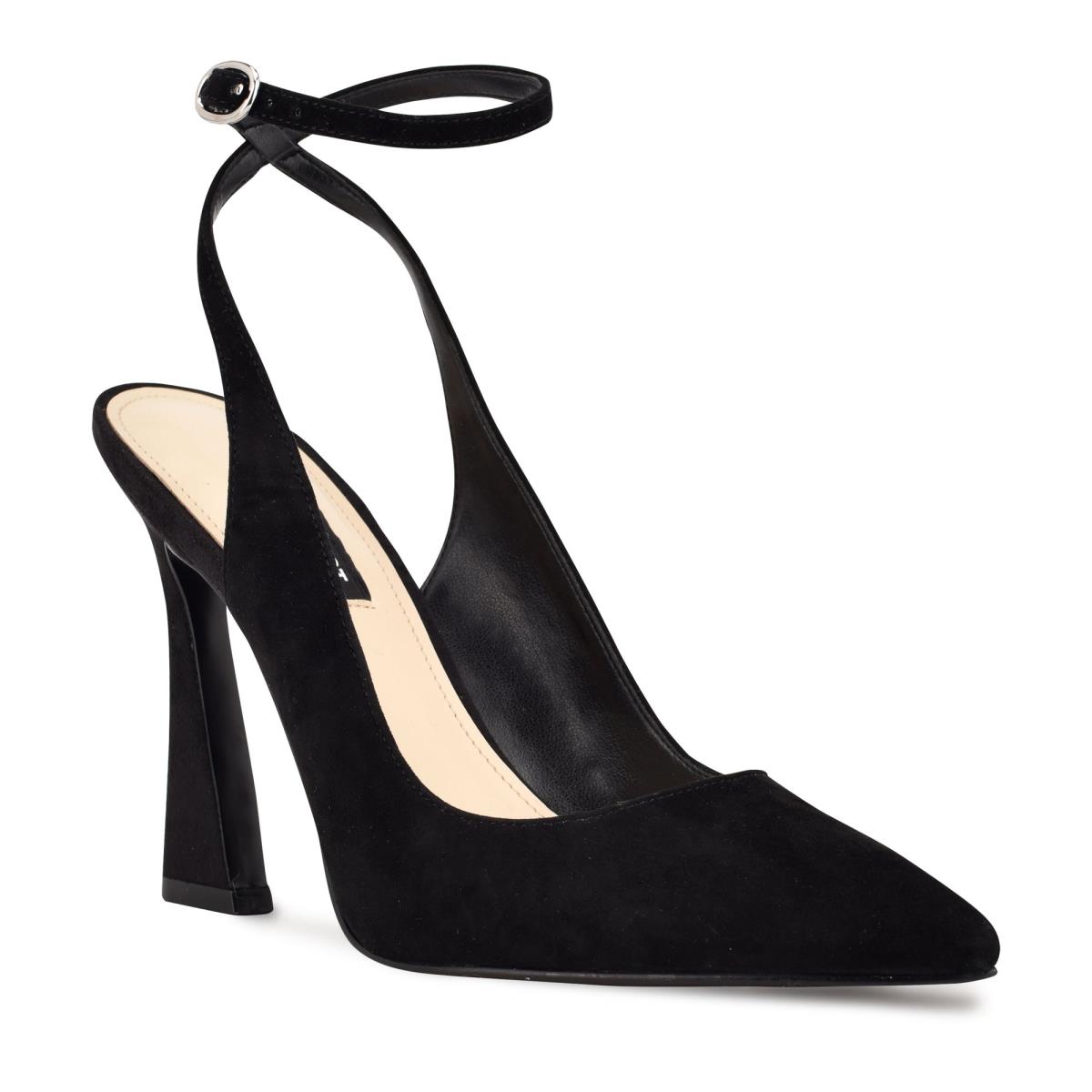 Zapatos De Salon Nine West Tabita Ankle Strap Dress Mujer Negras | 6012LOKSI