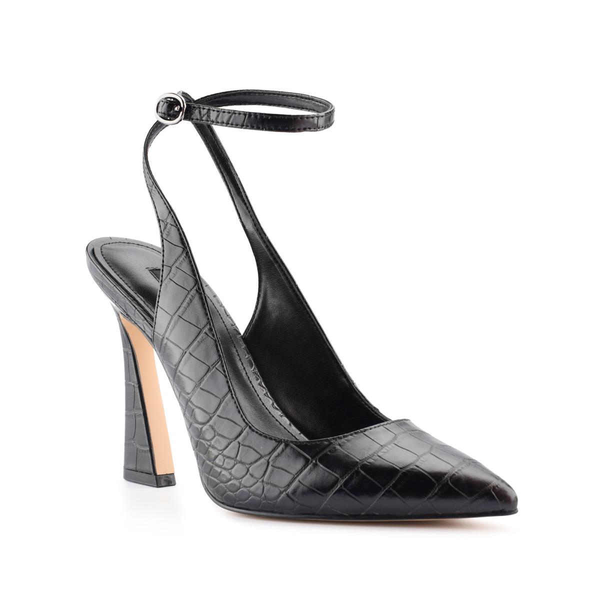 Zapatos De Salon Nine West Tabita Ankle Strap Dress Mujer Negras | 9364KLOIM