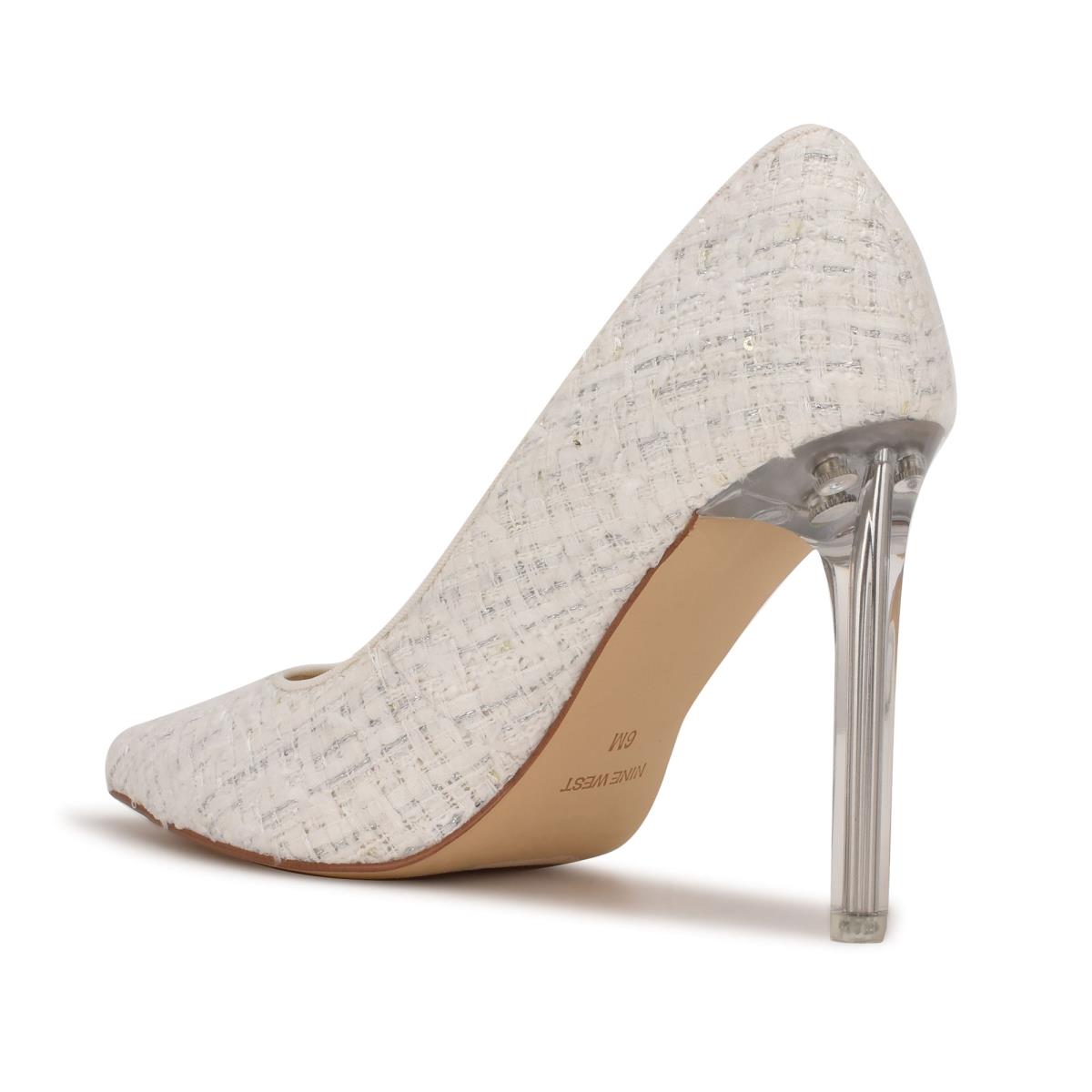 Zapatos De Salon Nine West Tatiana Pointy Toe Mujer Blancas | 0926VPMHE