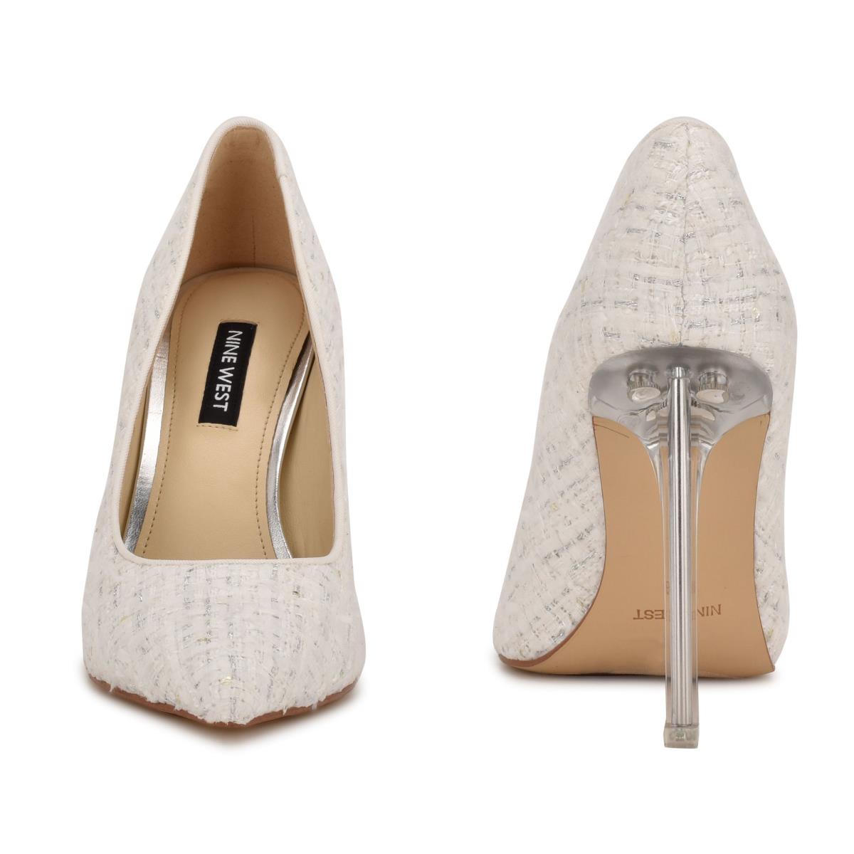 Zapatos De Salon Nine West Tatiana Pointy Toe Mujer Blancas | 0926VPMHE