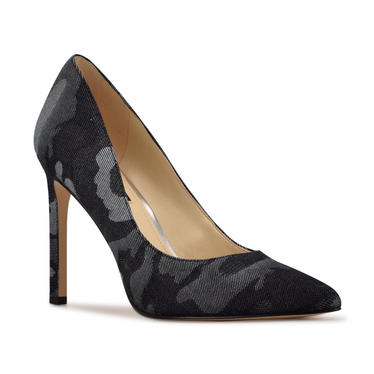 Zapatos De Salon Nine West Tatiana Pointy Toe Mujer Azules Camuflaje | 1623QBWMJ