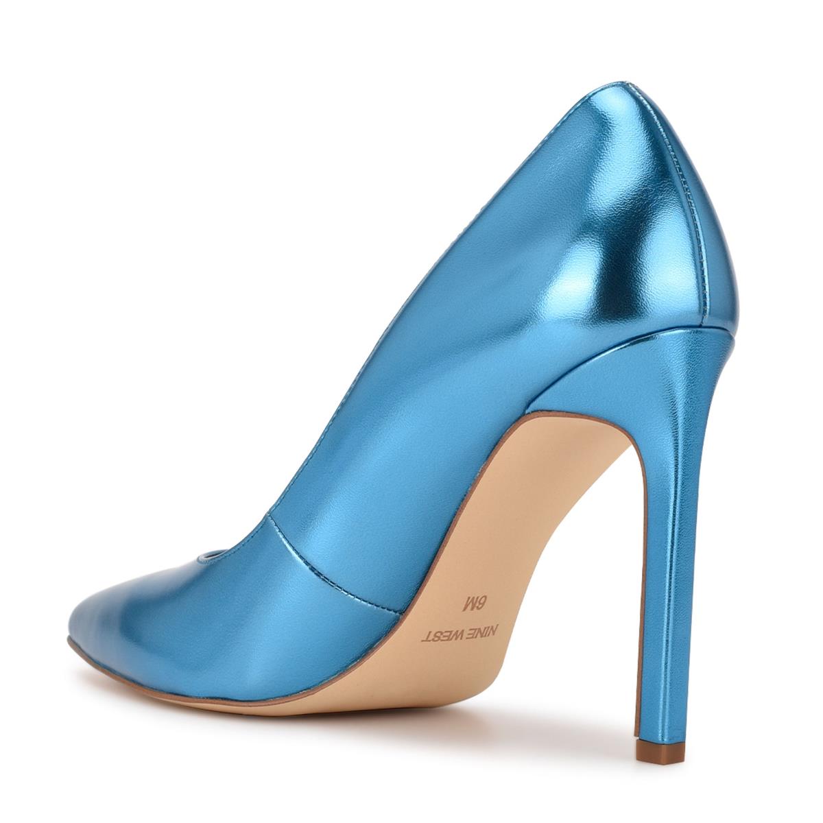 Zapatos De Salon Nine West Tatiana Pointy Toe Mujer Azules Claro | 2460RXCET