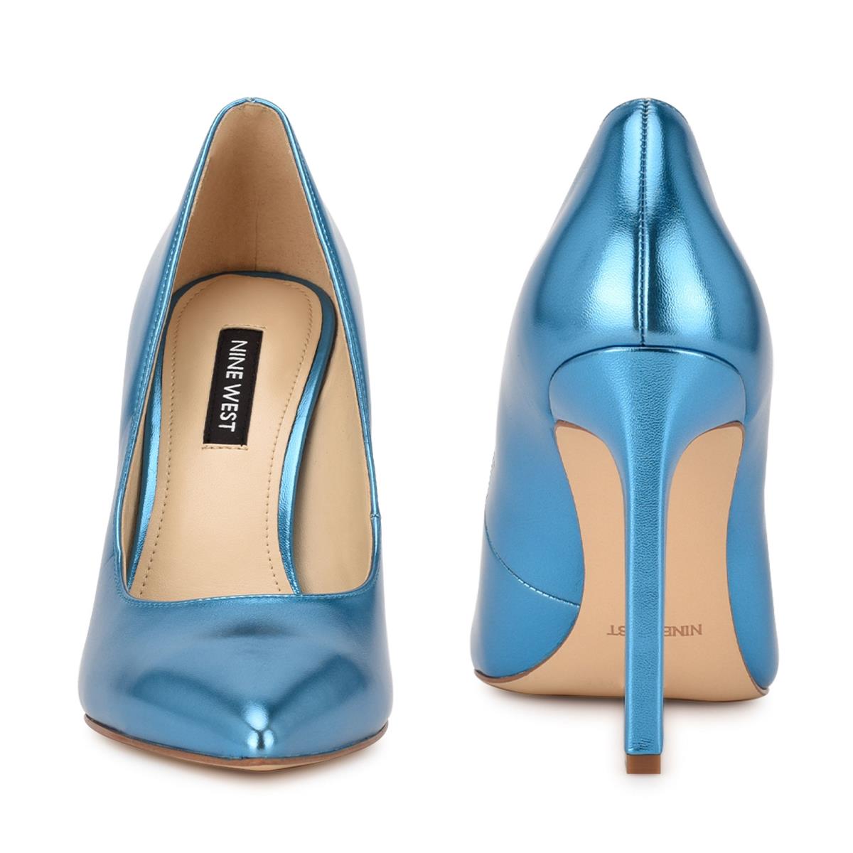 Zapatos De Salon Nine West Tatiana Pointy Toe Mujer Azules Claro | 2460RXCET