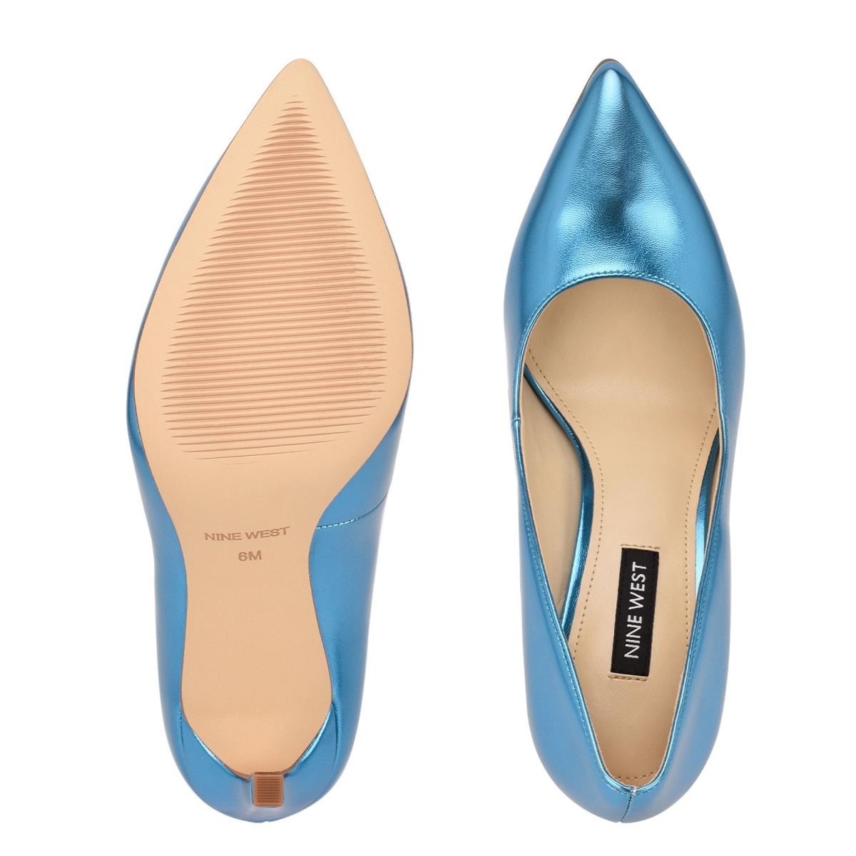 Zapatos De Salon Nine West Tatiana Pointy Toe Mujer Azules Claro | 2460RXCET