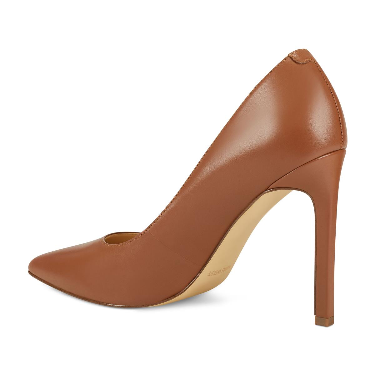 Zapatos De Salon Nine West Tatiana Pointy Toe Mujer Marrones Claro | 3297LTUWY