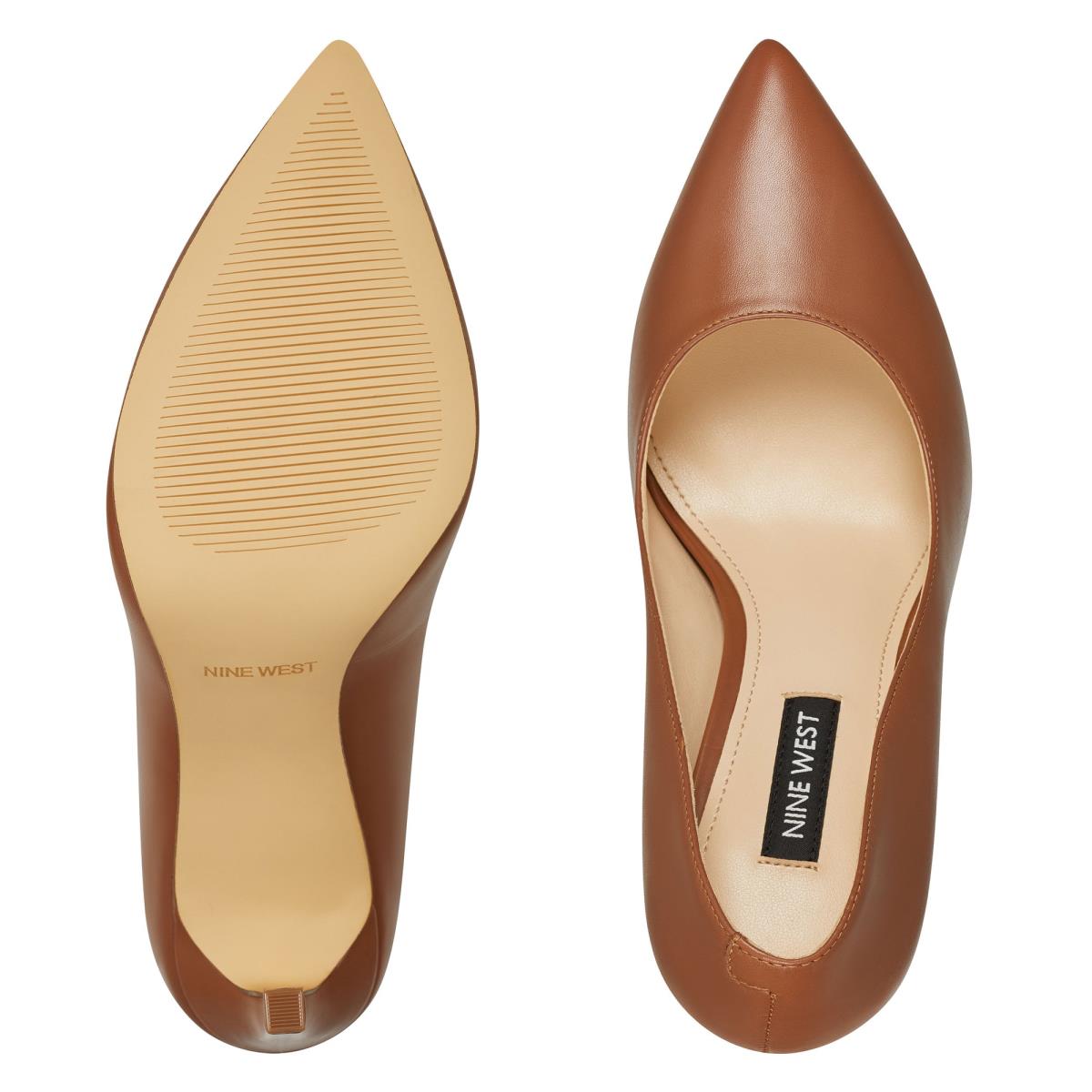 Zapatos De Salon Nine West Tatiana Pointy Toe Mujer Marrones Claro | 3297LTUWY