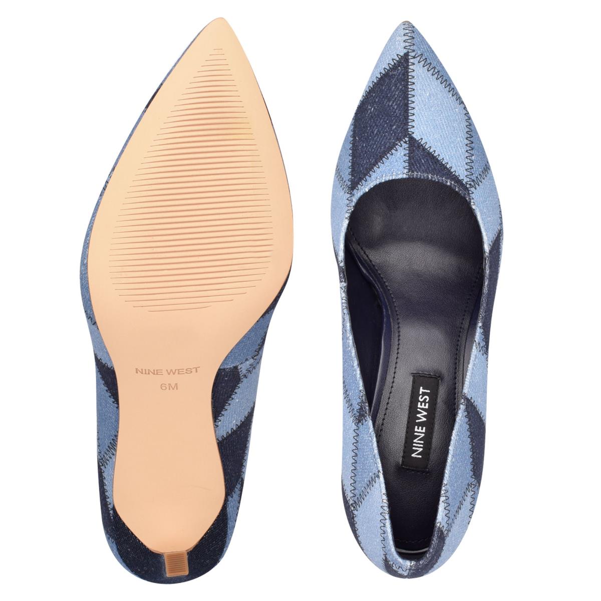 Zapatos De Salon Nine West Tatiana Pointy Toe Mujer Azules | 4927WUGBE