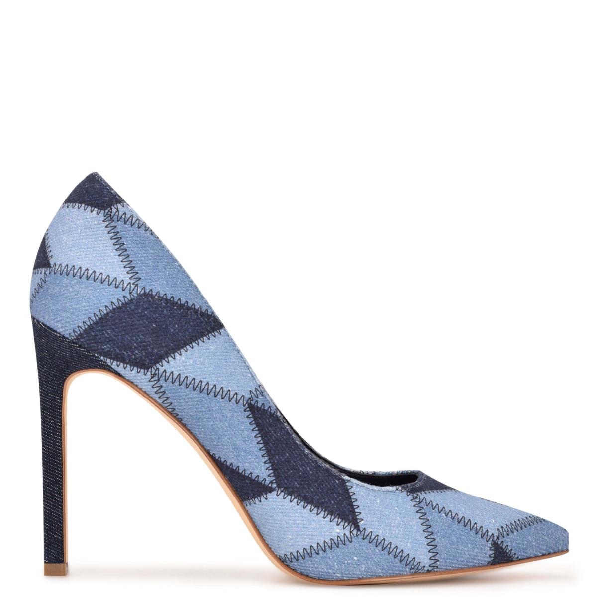 Zapatos De Salon Nine West Tatiana Pointy Toe Mujer Azules | 4927WUGBE