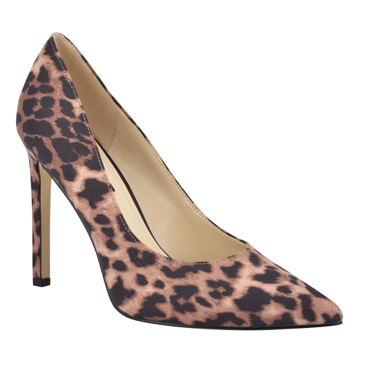 Zapatos De Salon Nine West Tatiana Pointy Toe Mujer Leopardo | 5147FIALN