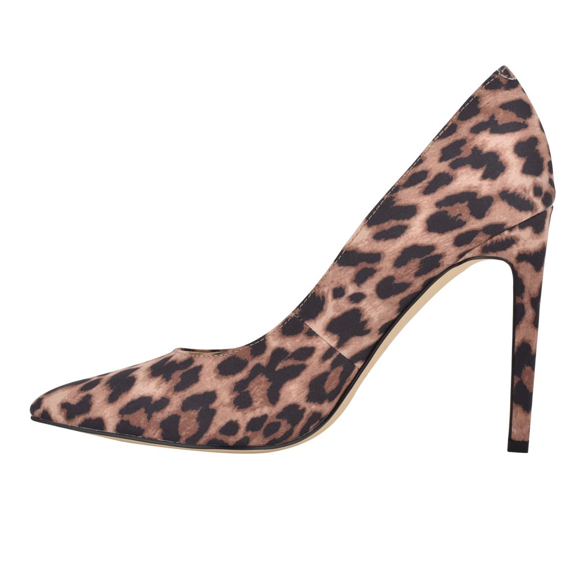 Zapatos De Salon Nine West Tatiana Pointy Toe Mujer Leopardo | 5147FIALN