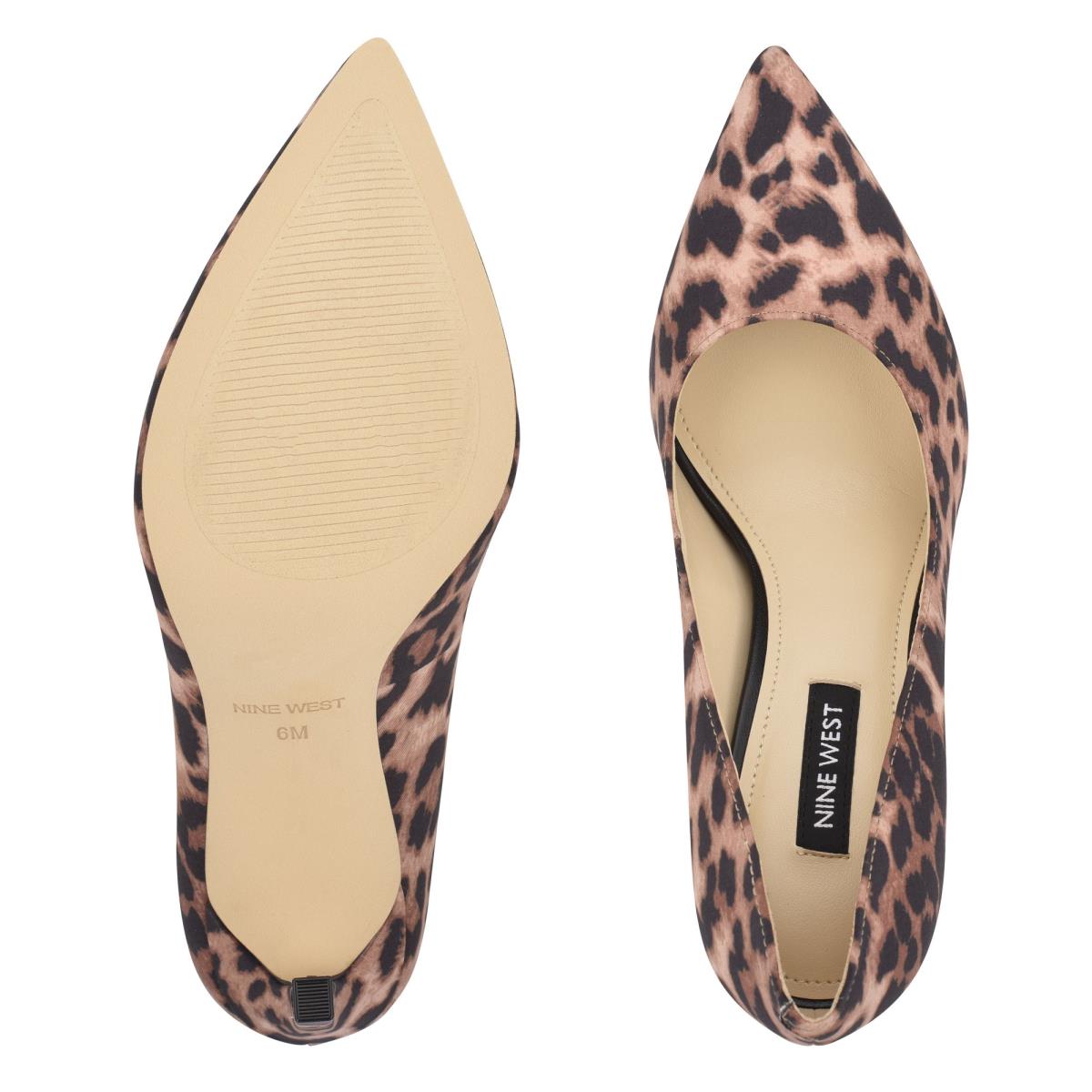 Zapatos De Salon Nine West Tatiana Pointy Toe Mujer Leopardo | 5147FIALN