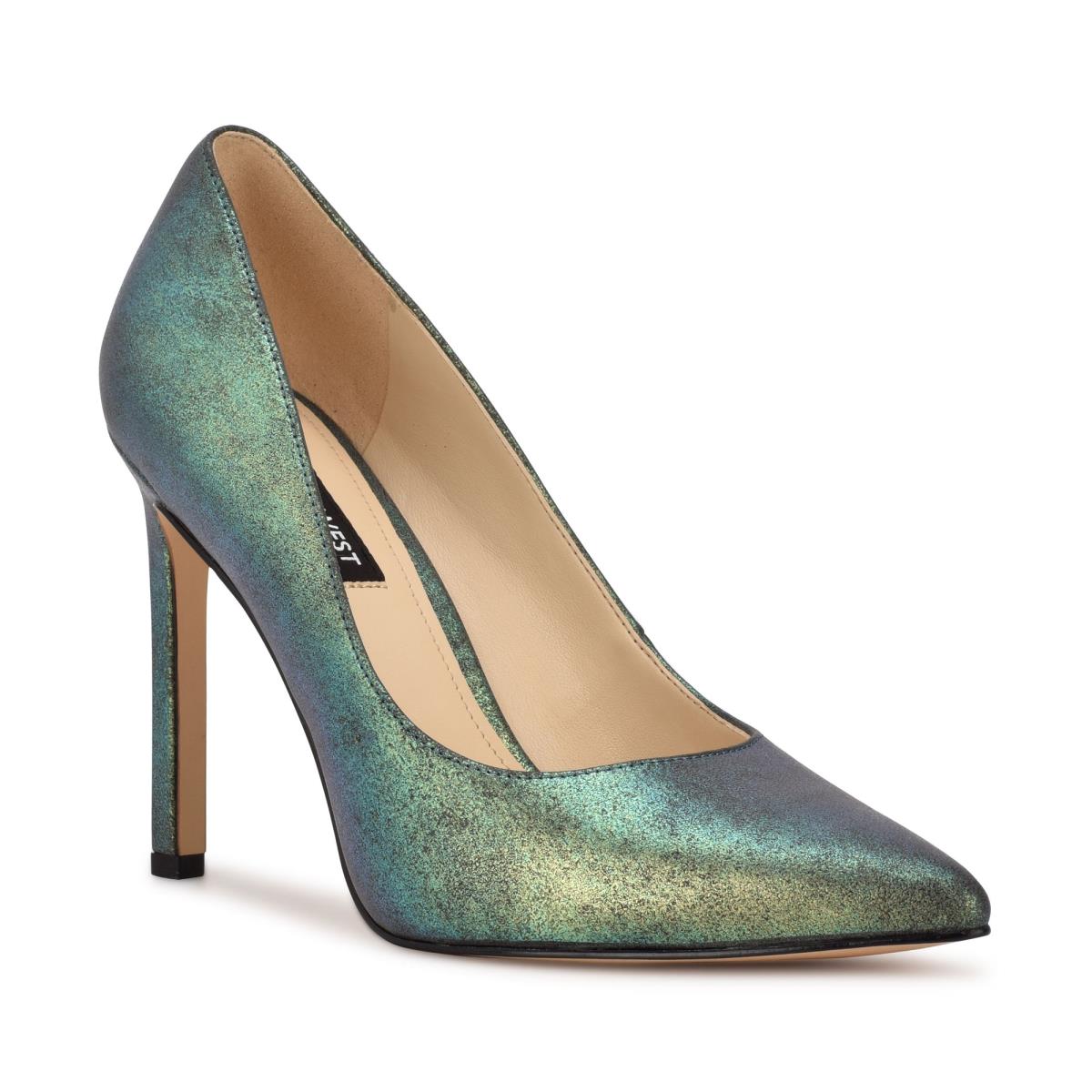 Zapatos De Salon Nine West Tatiana Pointy Toe Mujer Verde | 6319QFJHN