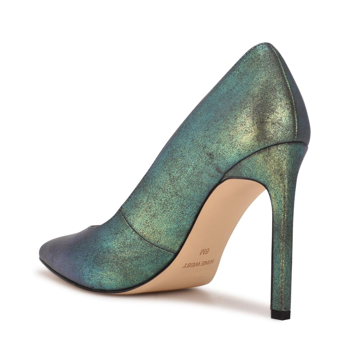 Zapatos De Salon Nine West Tatiana Pointy Toe Mujer Verde | 6319QFJHN