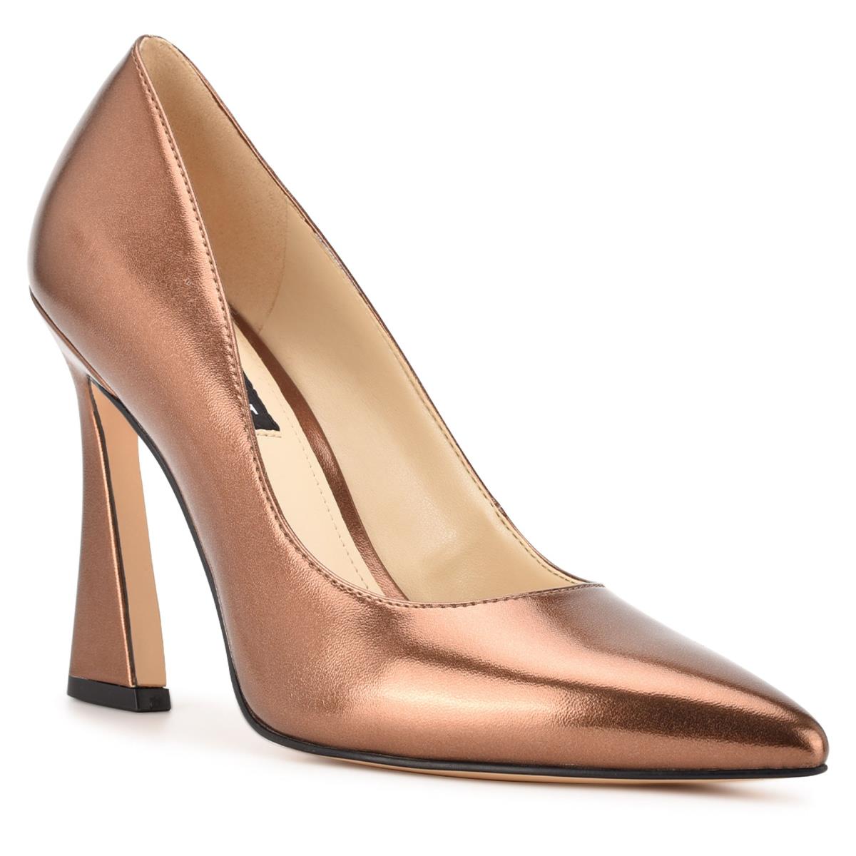 Zapatos De Salon Nine West Trendz Pointy Toe Mujer Marrones | 2715FQCWX