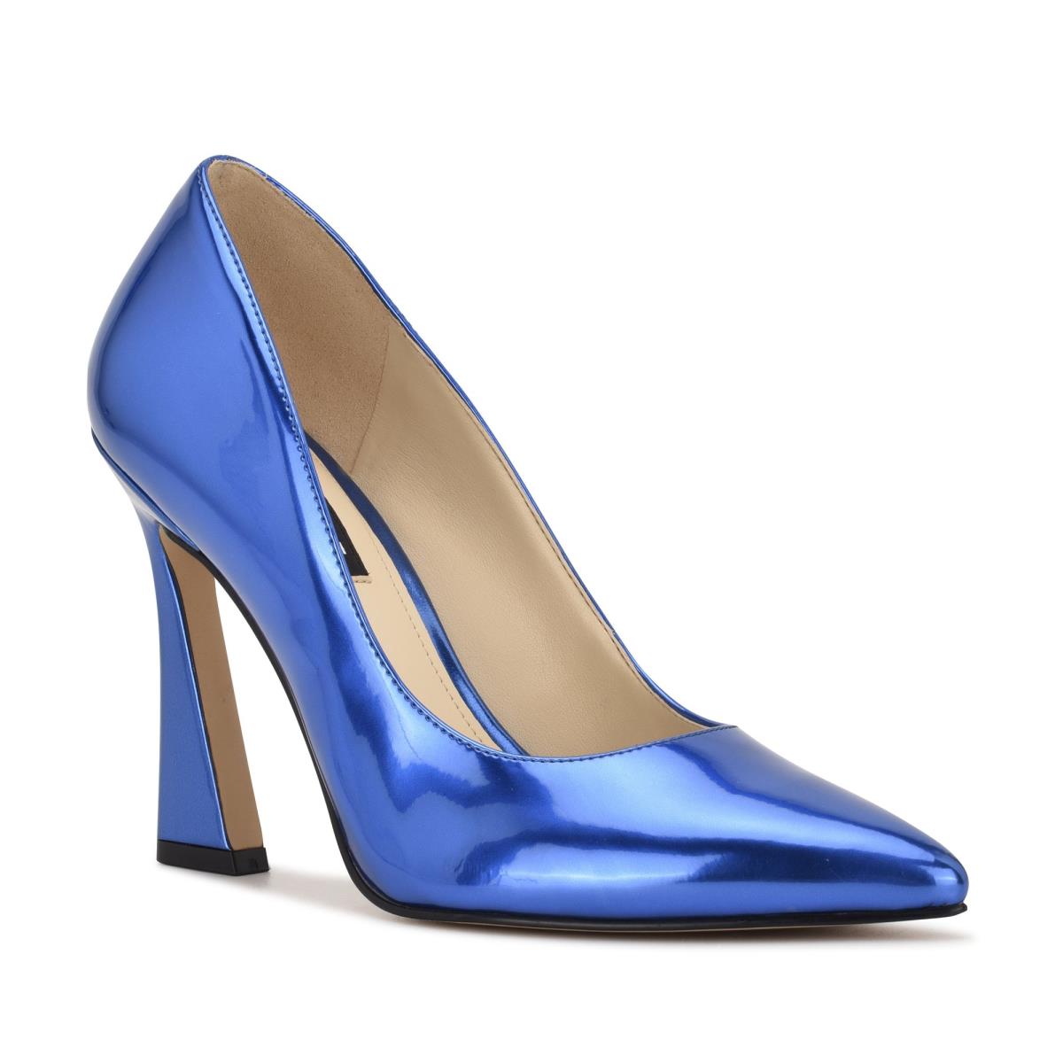 Zapatos De Salon Nine West Trendz Pointy Toe Mujer Azules | 7432BYFIN