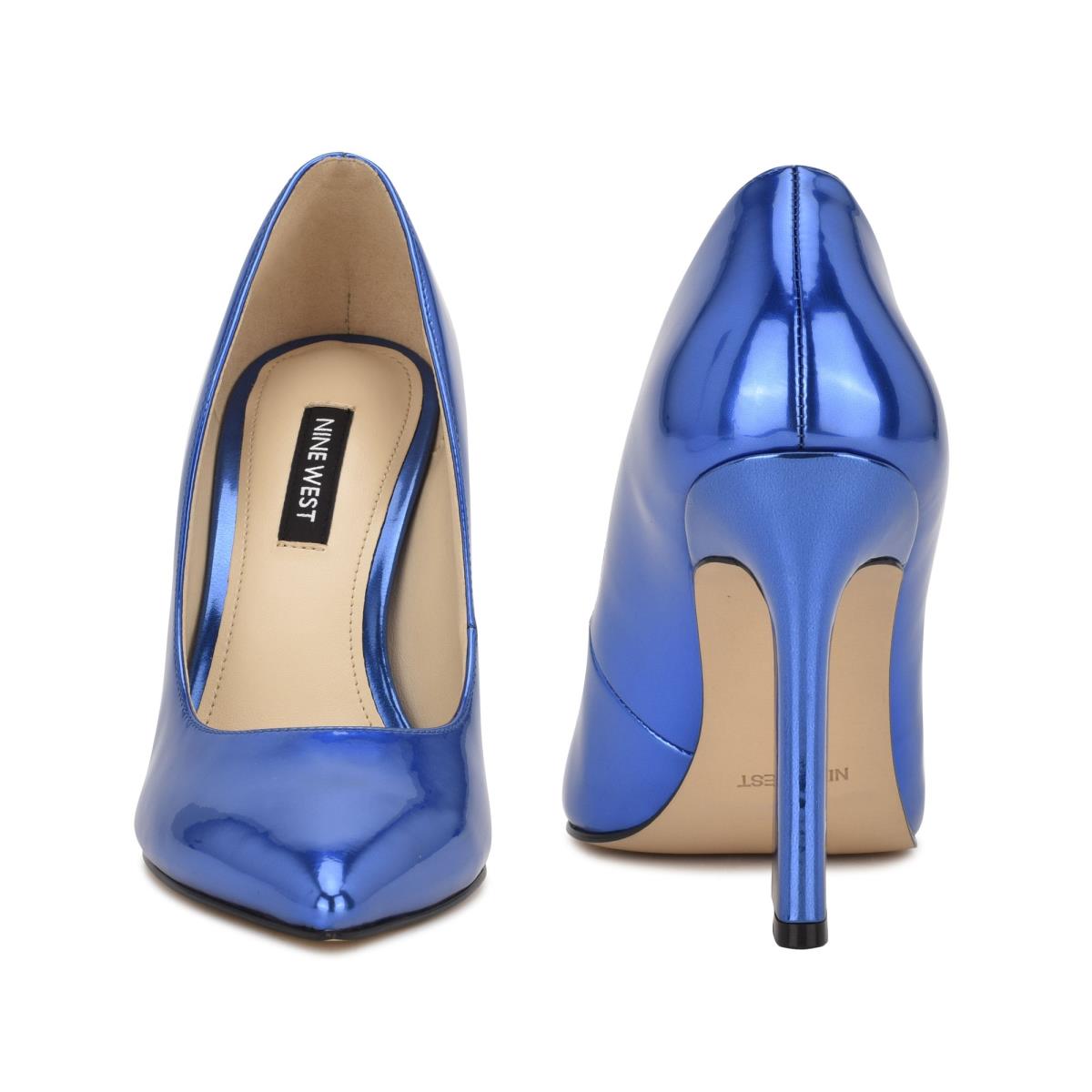 Zapatos De Salon Nine West Trendz Pointy Toe Mujer Azules | 7432BYFIN