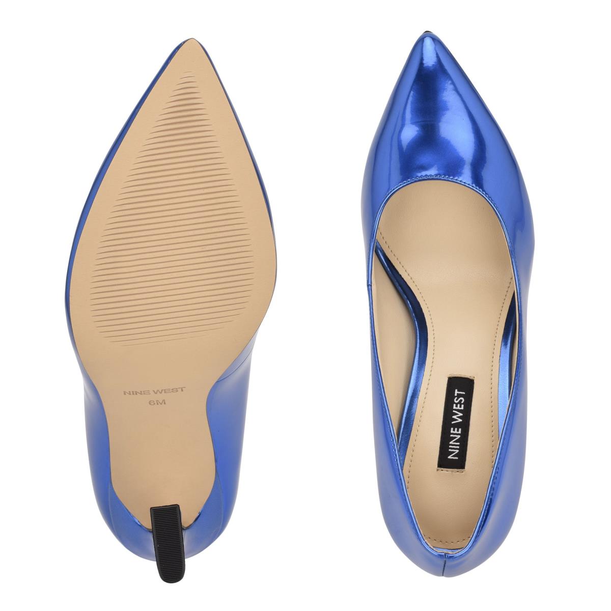 Zapatos De Salon Nine West Trendz Pointy Toe Mujer Azules | 7432BYFIN