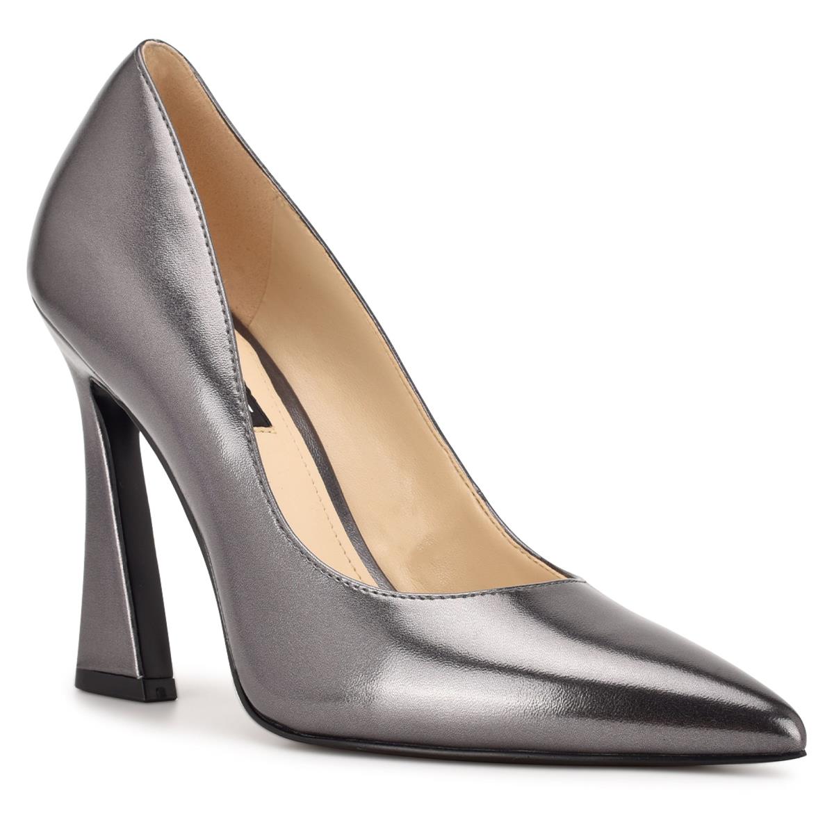 Zapatos De Salon Nine West Trendz Pointy Toe Mujer Plateadas | 7952DIJQG