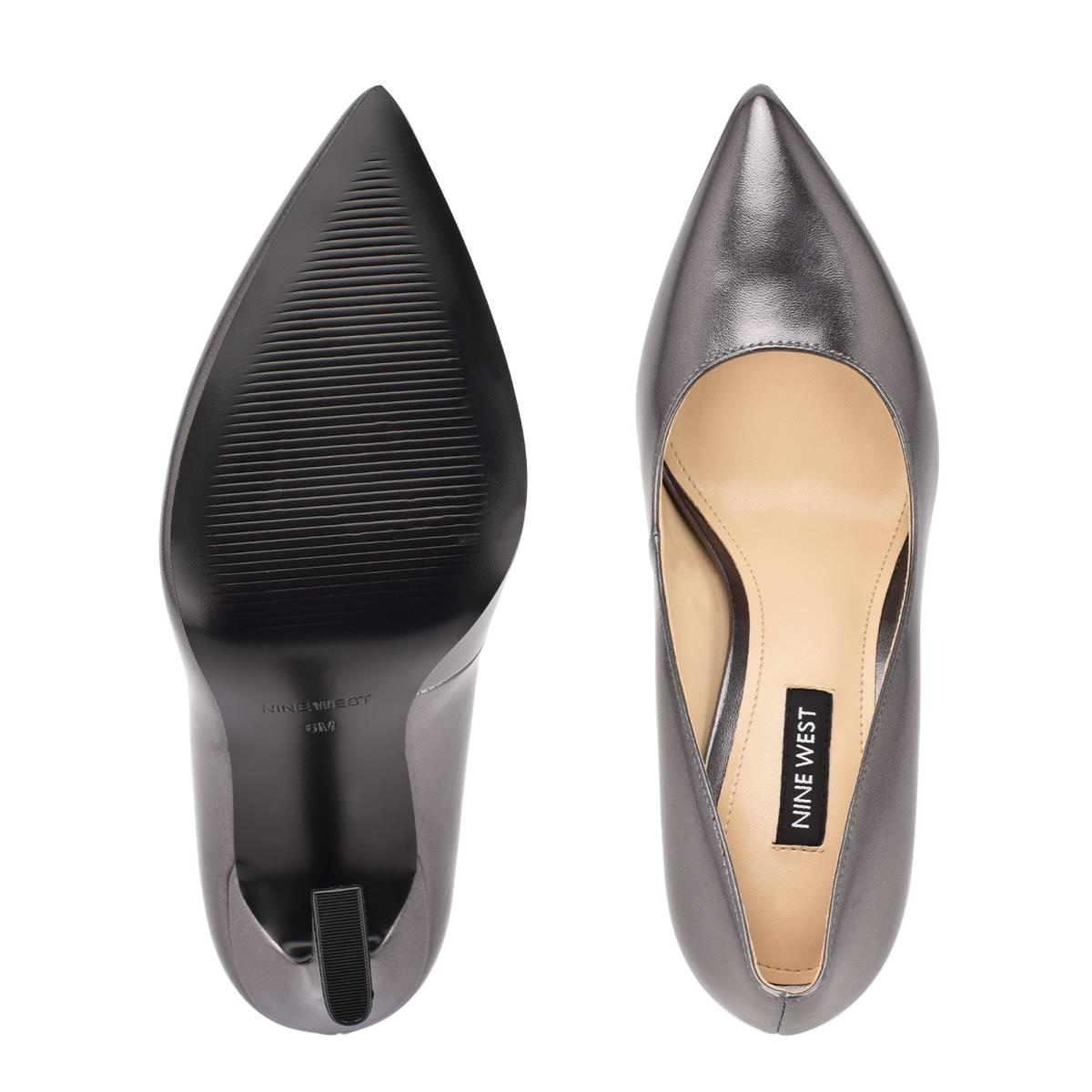 Zapatos De Salon Nine West Trendz Pointy Toe Mujer Plateadas | 7952DIJQG