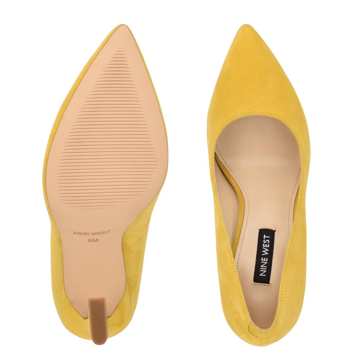 Zapatos De Salon Nine West Trendz Pointy Toe Mujer Amarillo | 8547BUXKC