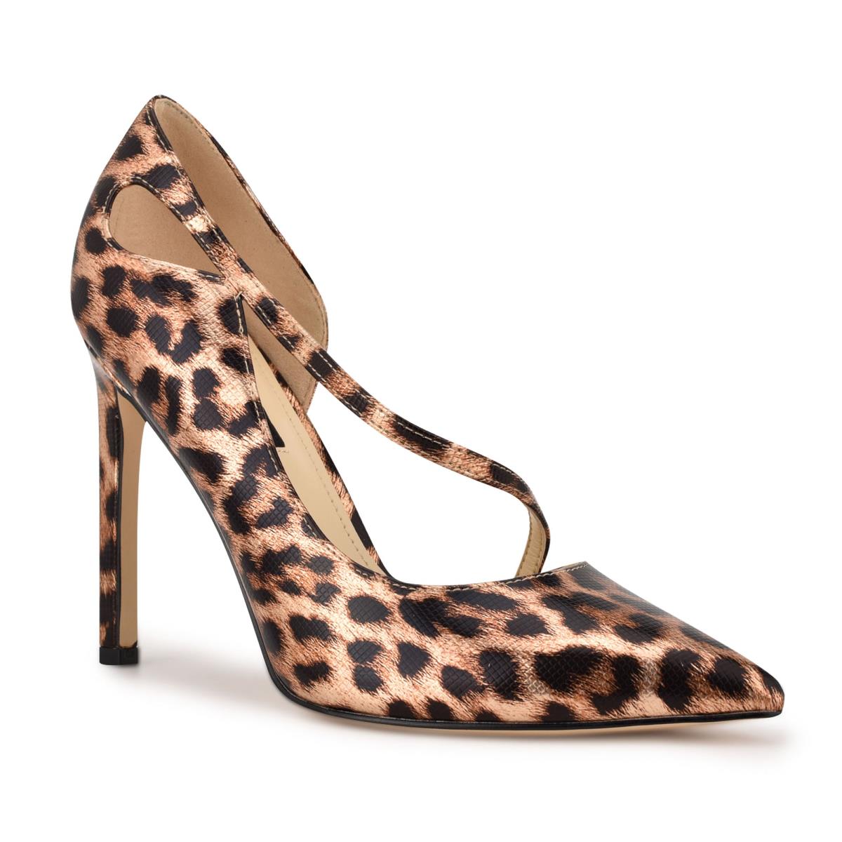 Zapatos De Salon Nine West Twirl Pointy Toe Mujer Leopardo | 7359MVOTR