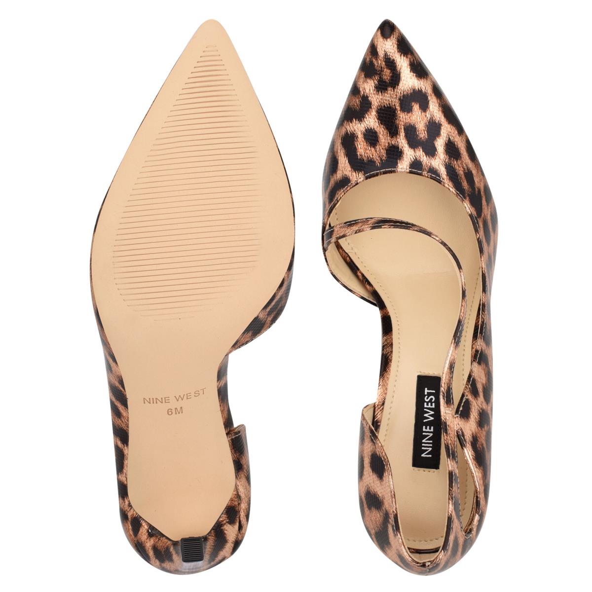 Zapatos De Salon Nine West Twirl Pointy Toe Mujer Leopardo | 7359MVOTR