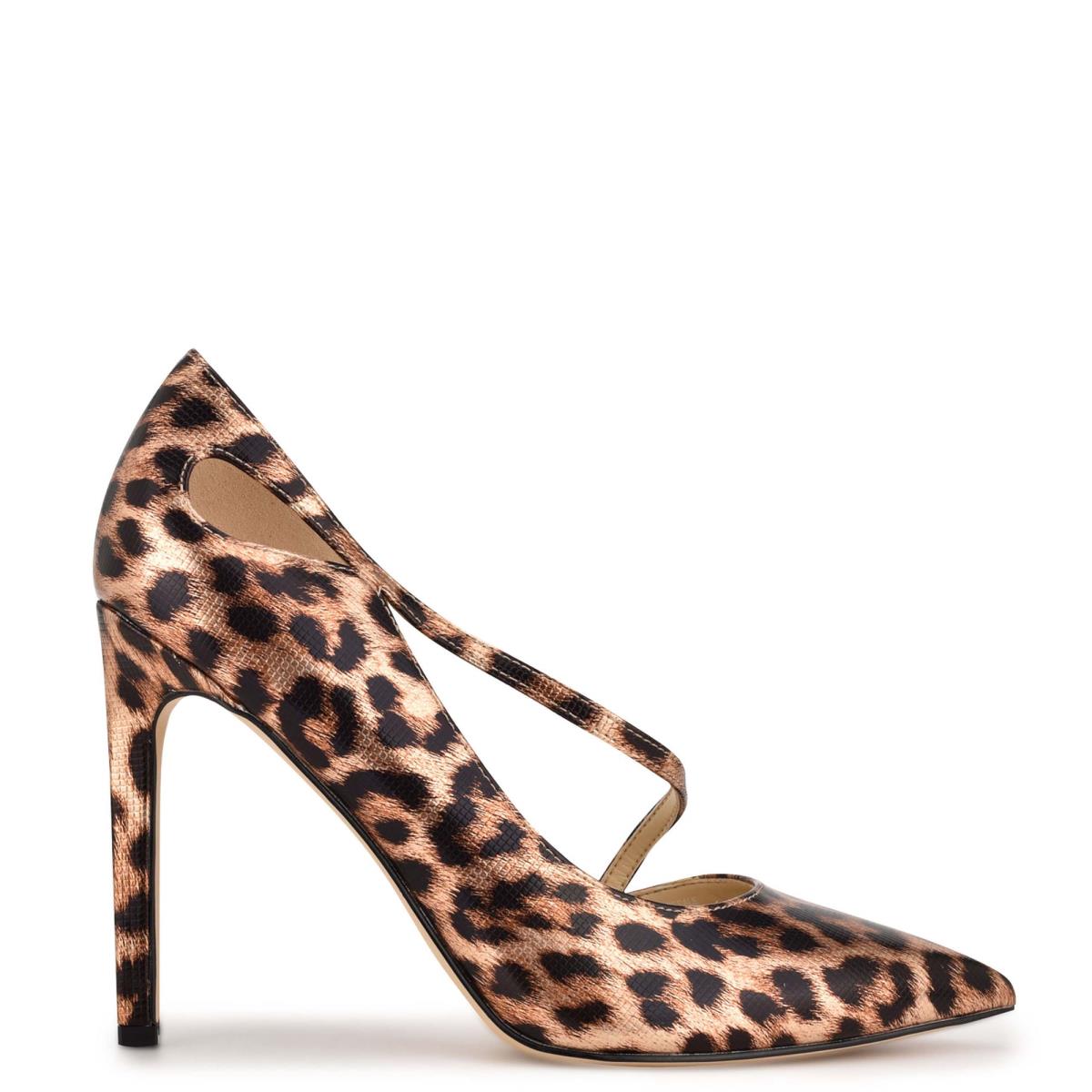 Zapatos De Salon Nine West Twirl Pointy Toe Mujer Leopardo | 7359MVOTR