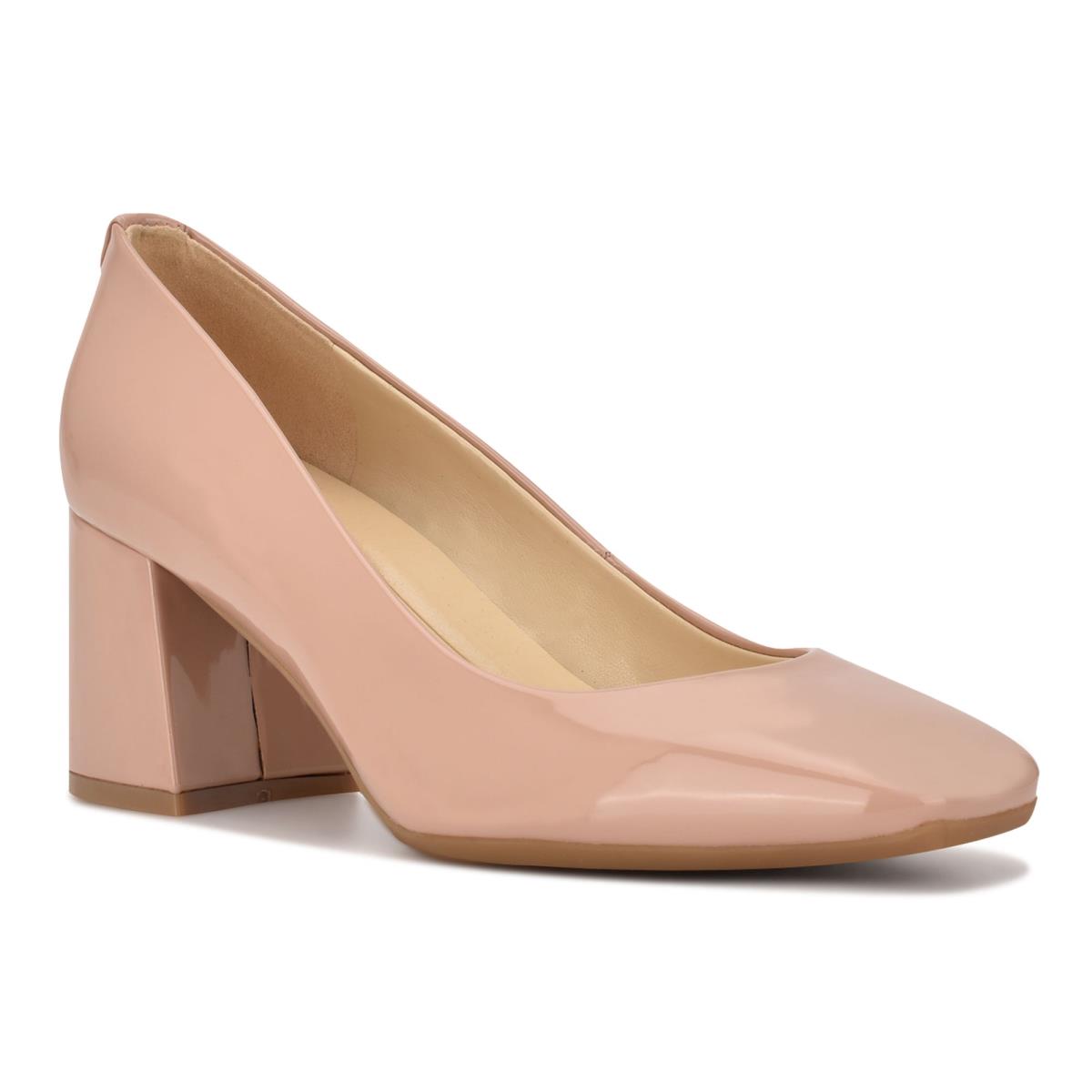 Zapatos De Salon Nine West Vibe 9x9 Block Heel Mujer Beige | 2183ZPOXR