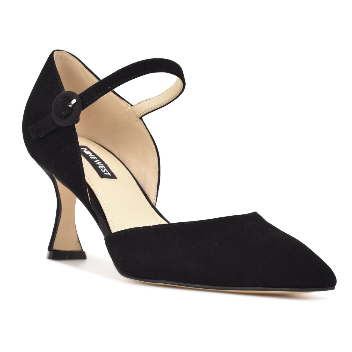 Zapatos De Salon Nine West Wanah Pointy Toe Mujer Negras | 2738MPDLG