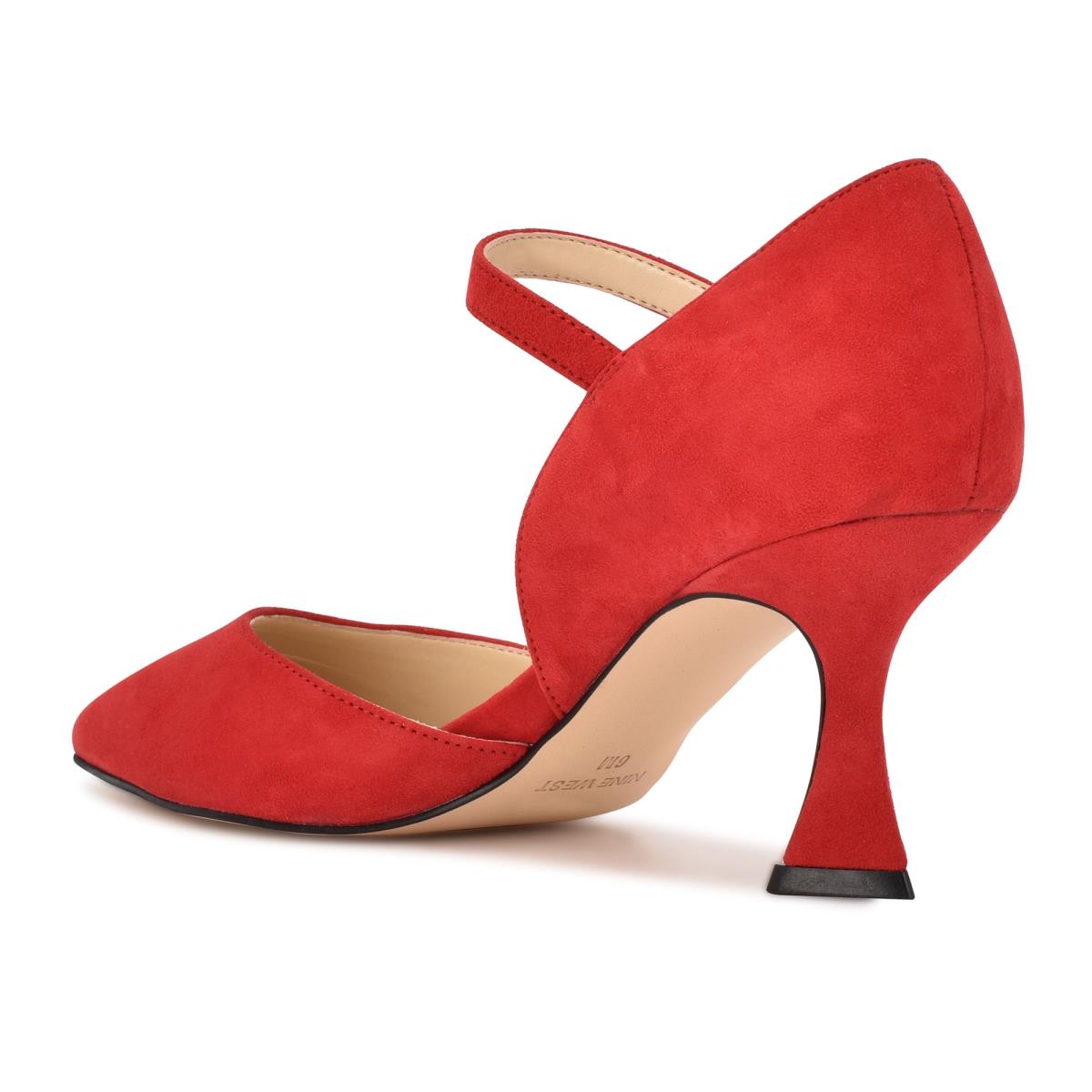 Zapatos De Salon Nine West Wanah Pointy Toe Mujer Rojas | 5093FZLWB