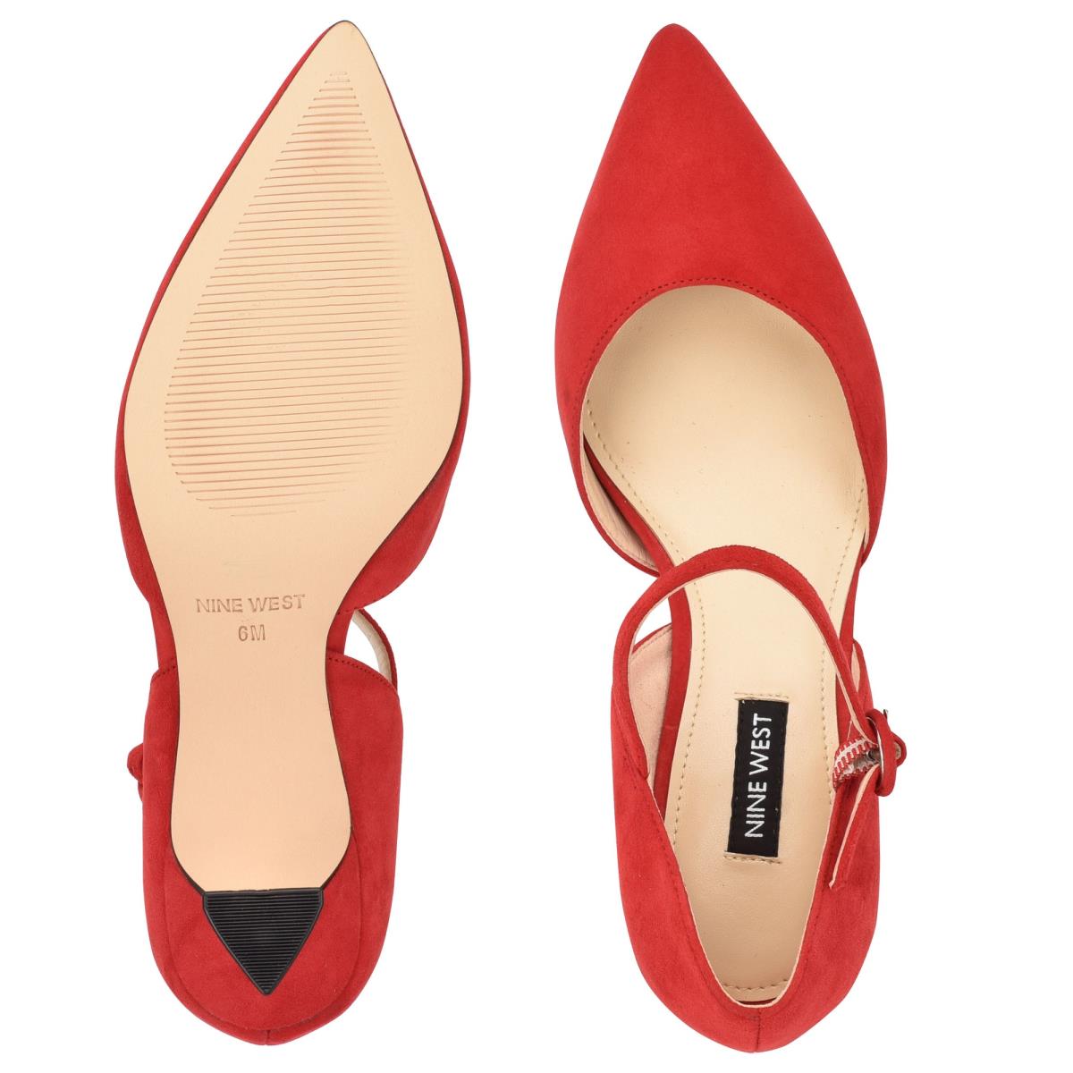 Zapatos De Salon Nine West Wanah Pointy Toe Mujer Rojas | 5093FZLWB