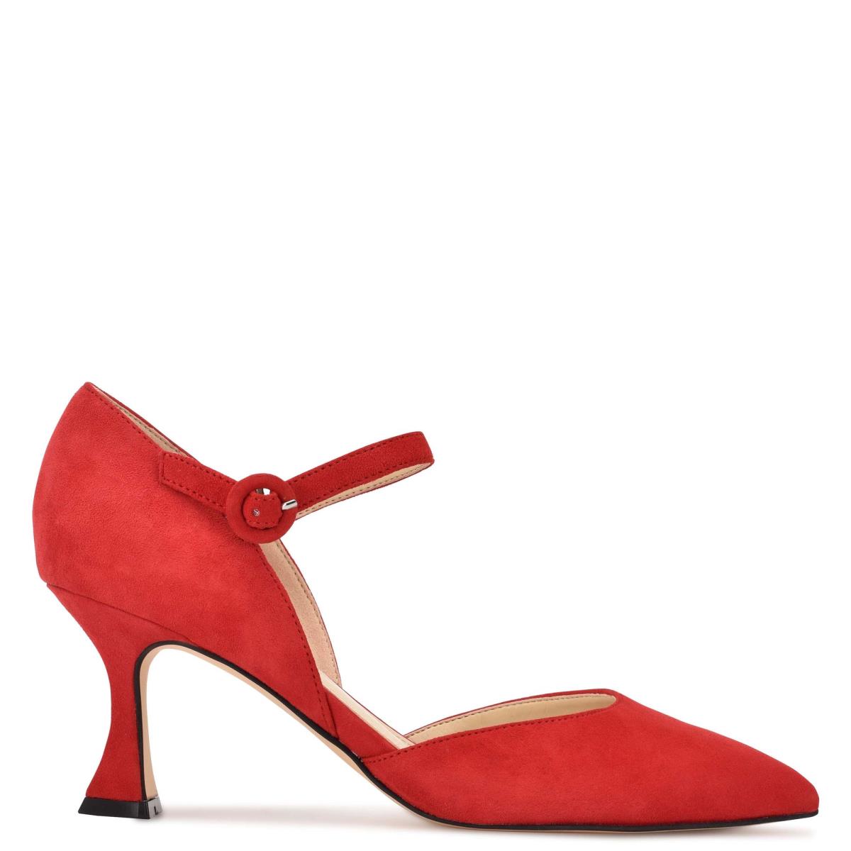 Zapatos De Salon Nine West Wanah Pointy Toe Mujer Rojas | 5093FZLWB