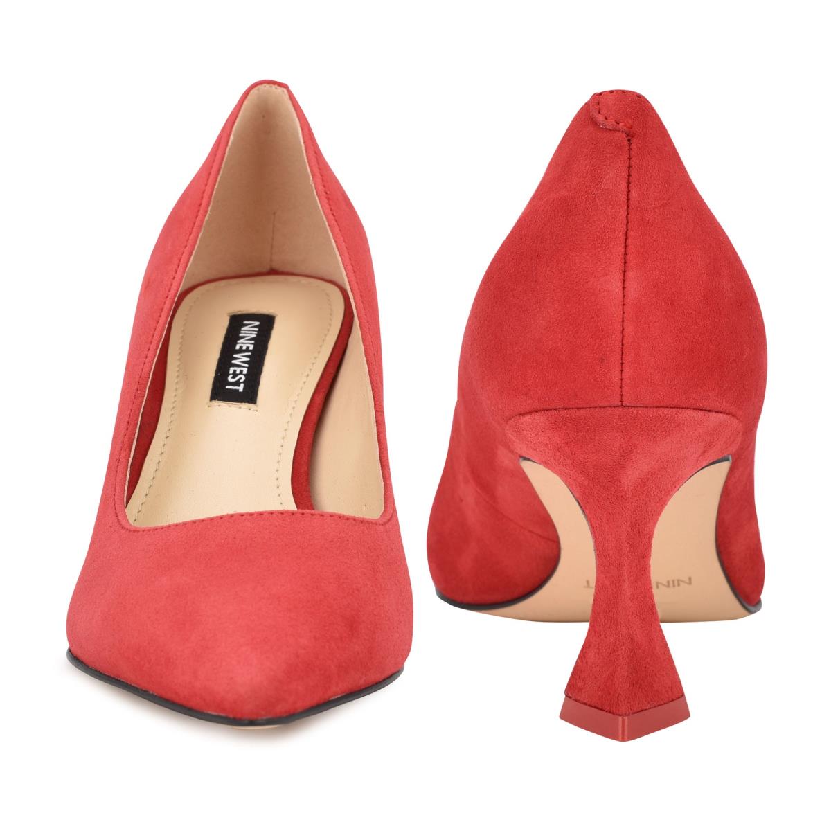 Zapatos De Salon Nine West Workin Pointy Toe Mujer Rojas | 5093WZVUS