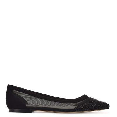 Ballerinas Nine West Bogus Pointy Toe Mujer Negras Negras | 5940RGEXD