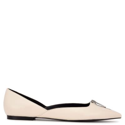 Ballerinas Nine West Brina Pointy Toe Mujer Creme | 9184ENMAB