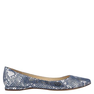 Ballerinas Nine West Speakup Almond Toe Mujer Azules Serpent | 1389XQSVM