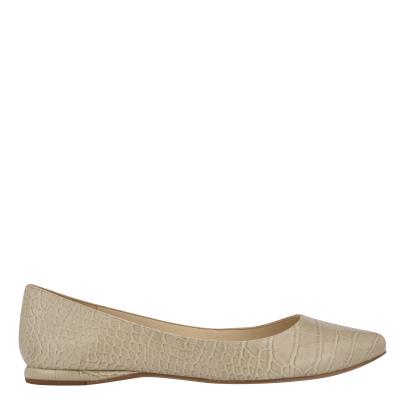 Ballerinas Nine West Speakup Almond Toe Mujer Gris Serpent | 8410AUHOL