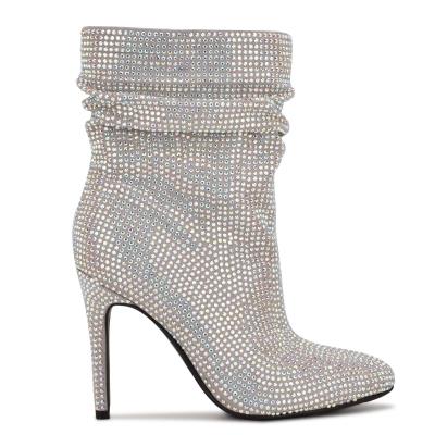 Booties Nine West Dazzle Dress Mujer Gris | 7531VJBNY